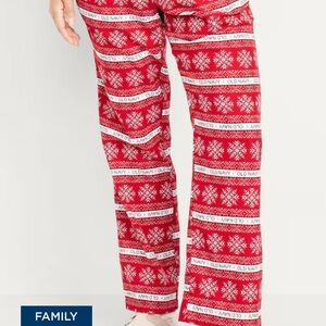 Women’s Red Snowflake Flannel Pajama Pants